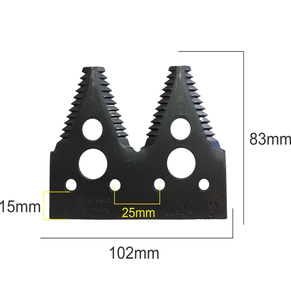 Lâmina Dupla Dente Grosso H163131 - Agro Rurale