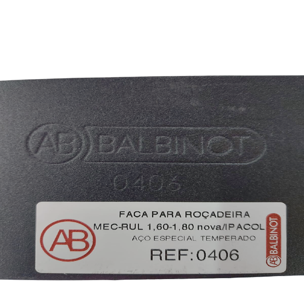 Faca Para Roçadeira Mec Rul 1.60/1.80 Modelo Novo Referência 0406