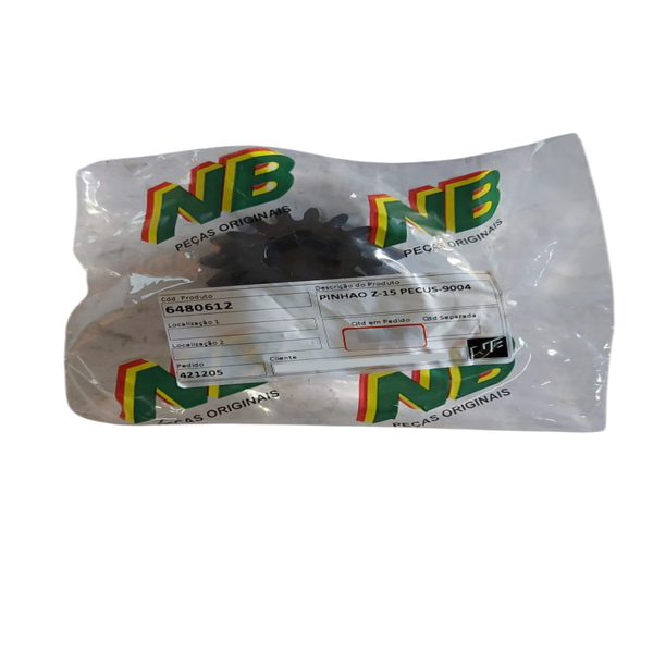 Kit Coroa Z45 e Pinhão Z15 Para Ensiladeira Nogueira Pecus 9004