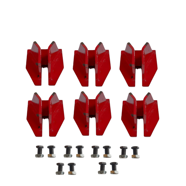 Kit com 6 Lançadores/Raspadores Para Ensiladeira Nogueira Pecus